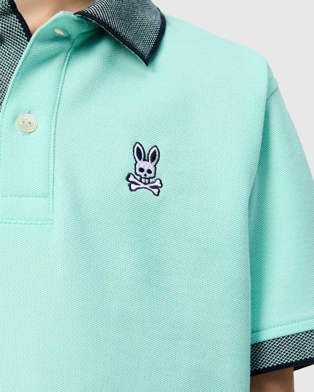 Polos Psycho Bunny Southport Pique Polo Shirt Beach Glass Enfant | GKC-94690524